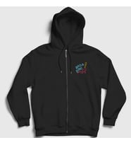 Presmono Unisex Siyah Bada Bing Sopranos Fermuarlı Kapüşonlu Sweatshirt 468888tt
