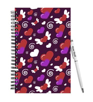Sevgililer Gününe Özel  Ahşap Defter Kalem Hediye Seti