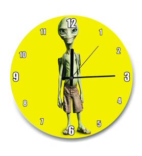 Cakatablo Cute Alien Duvar Saati