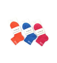 Premium Performance Quarter 3'lü Paket Spor Çorap Turuncu - Mavi - Pembe