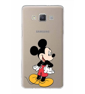 Samsung Galaxy A5 (2015)  Kapak Mickey Mouse Tasarımlı Şeffaf Silikon Kılıf