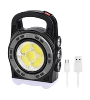 Ayt Powermaster HB-6678C Cob Ledli 20 Watt 3 Kademeli Şarjlı USB Çıkışlı Solar Lamba Kamp Lambası