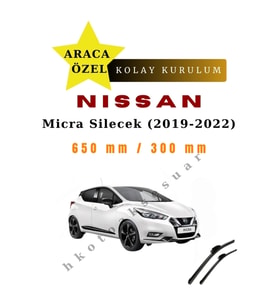 Nissan Micra  (2019-2022) Araca Özel Sİlecek Ön iki