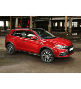 Mitsubishi Asx Uyumlu -2010 Tavan Çıtası Oem Tarzı Gümüş & Siyah (Karışık)