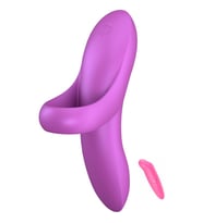Bold Lover Dark Pink 12 Farklı Titreşim Modlu Parmak Vibratörü+Vibratör