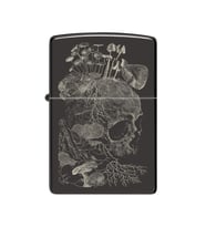 Zippo Çakmak 48590-103654 24756 Skull Mushroom Design