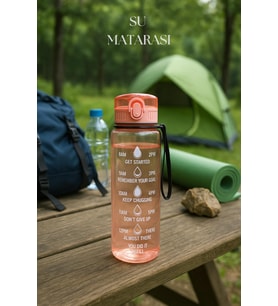 Suluk & Su Şişesi & Sporcu Matara Turuncu 1000 ml
