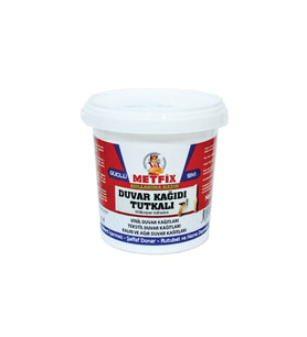 METFİX OVALİT DUVAR KAĞIDI YAPIŞTIRICISI - SIVI 1 KG - ŞEFFAF DONAR
