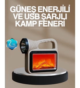 Solar COB Alev Efektli Lamba – Güneş Enerjili, Suya Dayanıklı, Taşınabilir