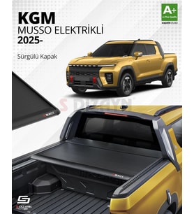 S-Dizayn Ssangyong Musso Elektrikli S-Back Sürgülü Kapak Siyah V1 2025 Üzeri