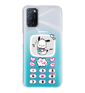 Oppo A52/A72/A92 Uyumlu Kawaii Köpek Tasarımlı Şeffaf Telefon Kılıfı