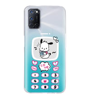 Oppo A52/A72/A92 Uyumlu Kawaii Köpek Tasarımlı Şeffaf Telefon Kılıfı