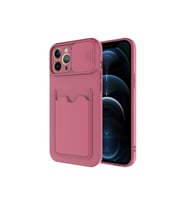 Apple iPhone 12 Pro Uyumlu Kılıf Zore Kartix Kapak (Koyu Mor)