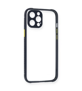 Apple İphone 12 Pro Kılıf Miami Şeffaf Silikon - Lacivert