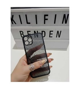 İphone 13 Pro UyumluKarbon Fiber Kılıf Modeli