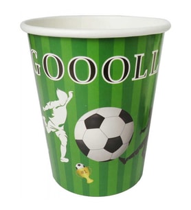 BARDAK KARTON FUTBOL GOOOLL 8OZ PK:8-