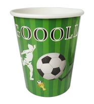 BARDAK KARTON FUTBOL GOOOLL 8OZ PK:8-