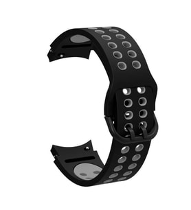 Samsung Galaxy Watch 4 40mm 20mm Uyumlu Kordon Silikon Esnek Yumuşak Delikli Spor KRD-02 Kayış