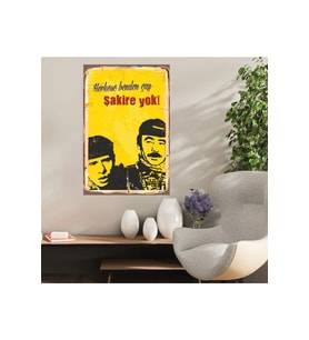 Ahşap Retro Mdf Poster , Komik Sözler , Duvar Yazıları , Manzara ,  Tarih , Edebiyat - Tbl0440