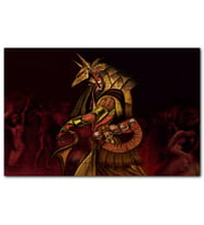 Cakapuzzle Anubis ve Çıplak Tutsakları Puzzle Yapboz MDF (Ahşap) (120 Parça)