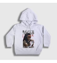 Presmono Unisex Çocuk Beyaz Fight Michonne The Walking Dead Kapüşonlu Sweatshirt 399727tt