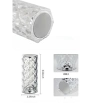 Yeni Nesil Modern Kristal Masa Ve Gece Lambası Dokunmatik Renk Değiştirebilen