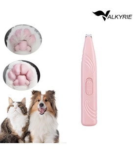 Valkyrie Kedi Köpek Pati Tüy Kesme Makinesi Sessiz Hassas Bölge Traş Cihazı Seramik & Çelik Bıçaklı Pembe