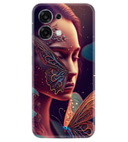 Oppo A6 Pro Kılıf Boutique Baskılı Resimli Kelebek Kadın Pcode -075