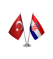 Hırvatistan İkili Masa Bayrağı