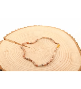 Güneş Taşı Natural Kesim Doğal Taş Kolye M156