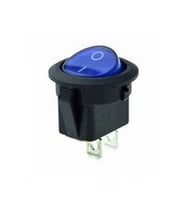 16mm Yuvarlak 2 Pin Anahtar Switch Mini Buton Mavi Plastik Açma Kapama On/Off 3A 250V  3A 250V Latch