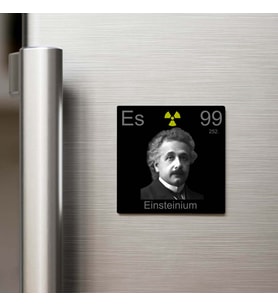 Einsteinium (Aynştaynyum) Elementi – Buzdolap Magneti – 9x9 cm