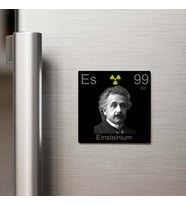 Einsteinium (Aynştaynyum) Elementi – Buzdolap Magneti – 9x9 cm