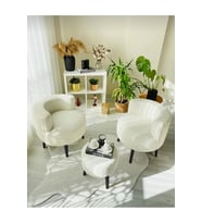 Çay Seti Ikili Koltuk Berjer Ve Puf Takımı (salon, Balkon, Ofis) 3 Lü Takım