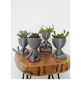 Dekoratif Insansı Saksı 4'lü Set Pinterest