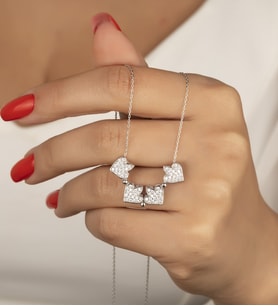 925 Ayar Gümüş Diamond Kolye (Gümüş)