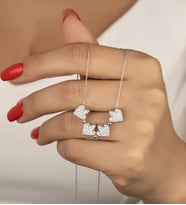 925 Ayar Gümüş Diamond Kolye (Gümüş)