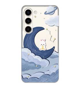 Samsung Galaxy S23 Uyumlu Sevimli Ayıcık Desenli Şeffaf Telefon Kılıfı