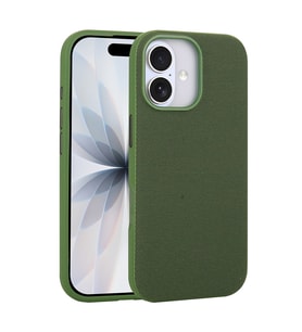 iPhone 17 Kılıf M-Safe Şarj Özellikli Kumaş Tasarımlı Miami Sert PC Kılıf