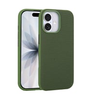 iPhone 17 Kılıf M-Safe Şarj Özellikli Kumaş Tasarımlı Miami Sert PC Kılıf
