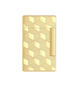 S.T. Dupont Initial Guilloche Gold Düz İşlemeli Puro Çakmağı 20841