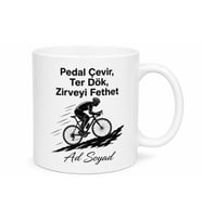 Bisikletçiye Hediye Pedal Çeviren Rampa Çıkanlara Ter Döken Kupa Bardak