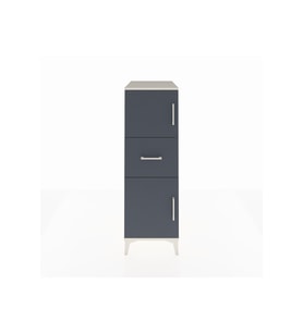 Kronos Dolap Tek Raflı Tek Çekmeceli 2 Kapaklı 44x59x134 Aytaşı-Antrasit