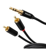 SWR2121B/93 3.5mm Stereo 2 RCA AUX Ses Kablosu 3 Metre Hi-Fi