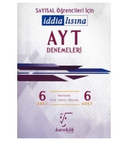 Karekök Yayınları Karekök Ayt Sayısal 6'lı Deneme Yeni (Çok Renkli)
