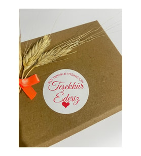 Kalpli Yuvarlak Yapışkanlı Etiket 5x5 cm 100 adet