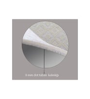 Eliana Home Baskılı, Yıkanabilir Kaymaz Taban Oval Halı LNA7249-HS180 100x150 cm (Gri)