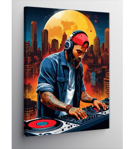 Kanvas Tablo Dj'İn Şehir Rüyası