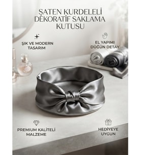 Kurdeleli Dekoratif Aksesuar Kutusu