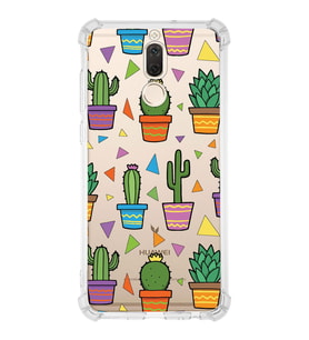 PrintiFy Huawei Mate 10 Lite Uyumlu Water Color 4 Baskılı Şeffaf Köşe Korumalı Antişok Kılıf